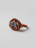 Handgefertigter Sodalith-Ring – Ein Unikat aus Kupferdraht & Naturstein